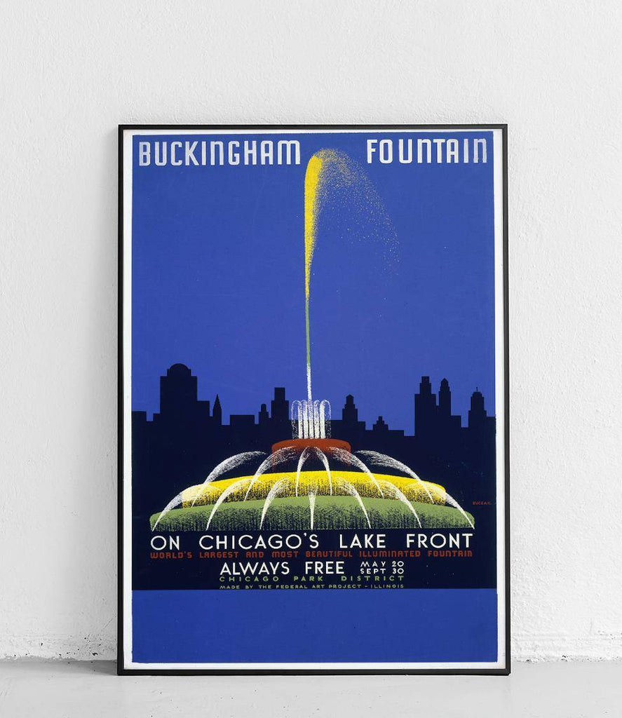 Buckingham Fountain - poster