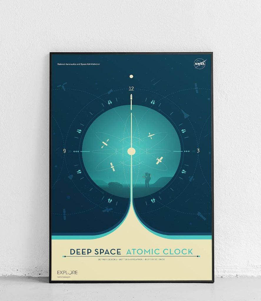 Atomic Clock - Poster - Blue